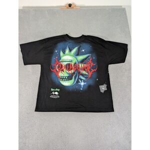 Rick‎ and Morty Shirt Mens XL Civil Regime Rose Concrete Chaos Vintage Wash Tee